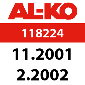 AL-KO Concord 4700 BR - 118224: 11.2001 - 2.2002