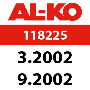 AL-KO Concord 4700 BRA - 118225: 3.2002 - 9.2002
