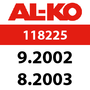 AL-KO Concord 4700 BRA - 118225: 9.2002 - 8.2003