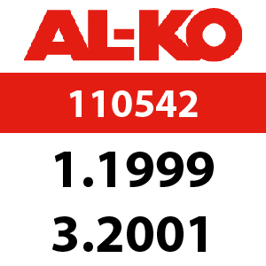 AL-KO Concord 5300 BR - 110542: 1.199 - 3.2001