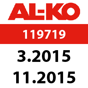 AL-KO Easy-Mow 4610 HPD - 119719: 3.2015 - 11.2015