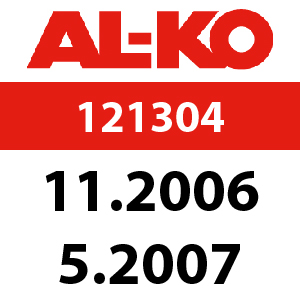 AL-KO Easy-Mow 4800 HPD - 121304: 11.2006 - 5.2007
