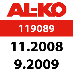 AL-KO Easy-Mow 5210 HPD - 119089: 11.2008 - 9.2009