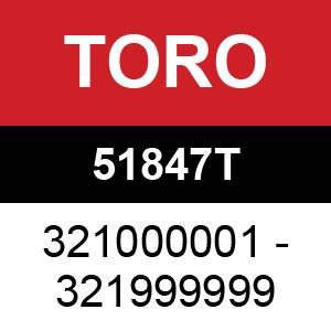 Toro - 51847T (3210000001 - 321999999)
