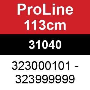 Toro ProLine 113cm - 31040 (323000101 - 323999999)