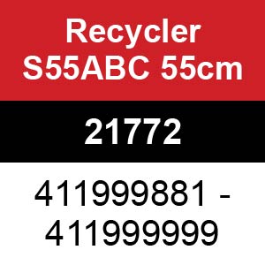Toro Recycler S55ABC 55cm - 21772 (411999881 - 411999999)