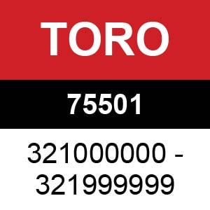 Toro - 75501 (321000000 - 321999999)