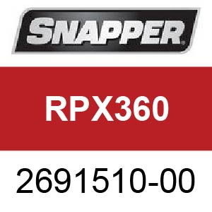 RPX360 2691510-00 Lawn Tractor Rear Discharge