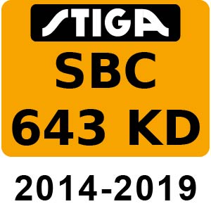 Stiga SBC 643 KD - 2014-2019 - 288321012 14