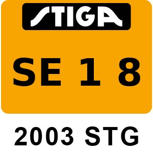 Stiga SE 1 8 - 2003 - 292014000 STG
