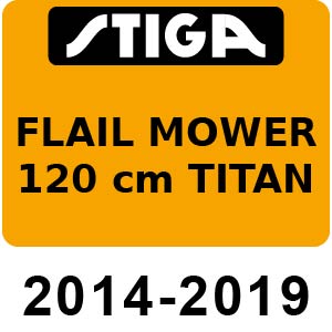 Stiga Flail Mower 120 cm Titan - 2014-2019 - 13-7967-11
