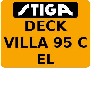 DECK VILLA 95 C EL - Front Mower Parts