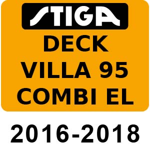 Stiga DECK VILLA 95 COMBI EL - 2016-2018 - 2D2709521 S16
