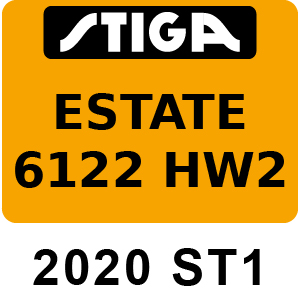 Stiga ESTATE 6122 HW2 - 2020 - 2T1310481 ST1