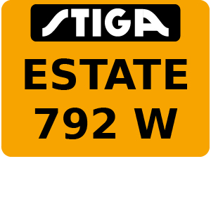 ESTATE 792 W - Ride On Mower Parts