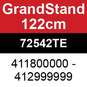 Toro GrandStand 122cm - 72542TE (411800000 - 412999999)
