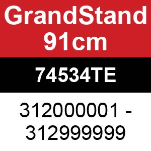 Toro GrandStand 91cm - 74534TE (312000001 - 312999999)