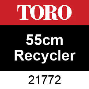 Toro 55cm Recycler Lawn Mower Model #: 21772 Serial #: 411999881 - 999999999