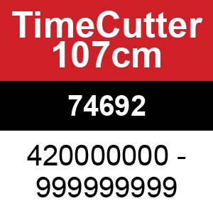 Toro TimeCutter 107cm - 74692 (420000000 - 999999999)