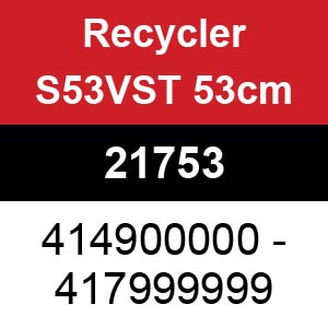 Toro Recycler S53VST 53cm - 21753 (414900000 - 417999999)