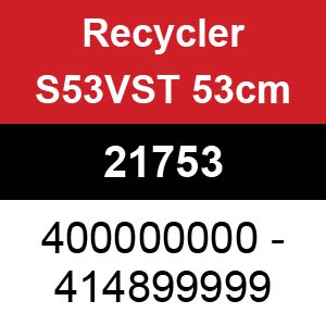 Toro Recycler S53VST 53cm - 21753 (400000000 - 414899999)