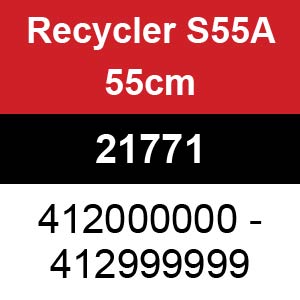 Toro Recycler S55A 55cm - 21771 (412000000 - 412999999)