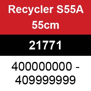 Toro Recycler S55A 55cm - 21771 (400000000 - 409999999)