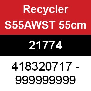 Toro Recycler S55AWST 55cm - 21774 (418320717 - 999999999)