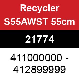 Toro Recycler S55AWST 55cm - 21774 (411000000 - 412899999)