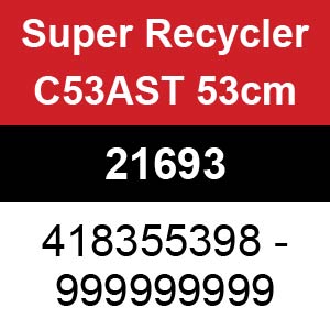 Toro Super Recycler C53AST 53cm - 21693 (418355398 - 999999999)