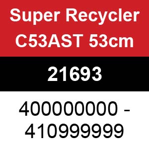 Toro Super Recycler C53AST 53cm - 21693 (400000000 - 410999999)