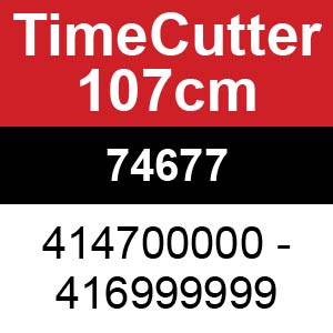 Toro TimeCutter 107cm - 74677 (414700000 - 416999999)