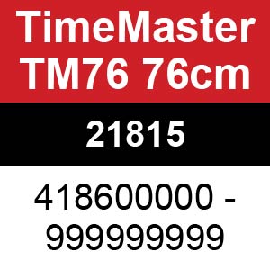 Toro TimeMaster TM76 76cm - 21815 (418600000 - 999999999)