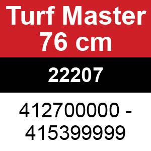 Toro TurfMaster 76cm - 22207 (412700000 - 415399999)