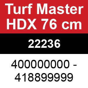 Toro TurfMaster HDX 76cm - 22236 (400000000 - 418899999)