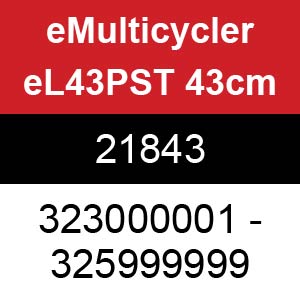 Toro eMulticycler eL43PST 43cm - 21843 (323000001 - 325999999)