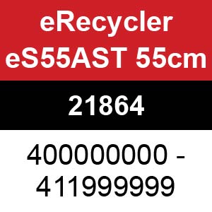 Toro eRecycler eS55AST 55cm - 21864 (400000000 - 411999999)
