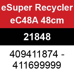 Toro eSuper Recycler eC48A 48cm - 21848 (409411874 - 411699999)