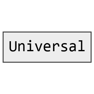 Universal Items/ By Size/ By Type
