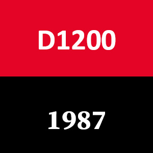Westwood D1200 (Lombardini) Tractor Belts - (1987)