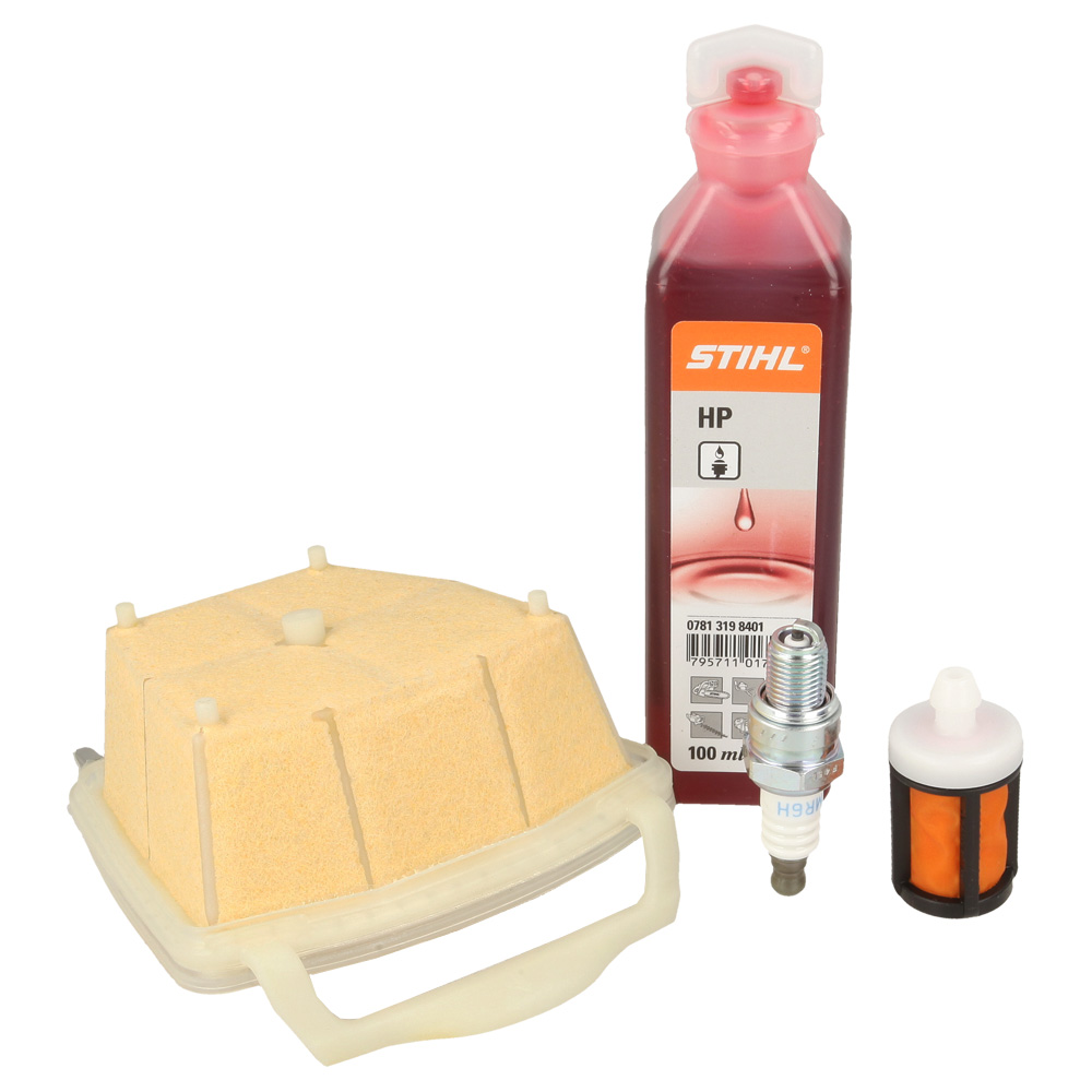 Genuine Stihl Service Kit & Oil (Flat Filter)