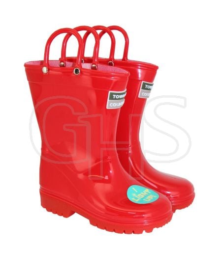 Town & Country Kids Light Up Wellies Red Size 11 - TFW414