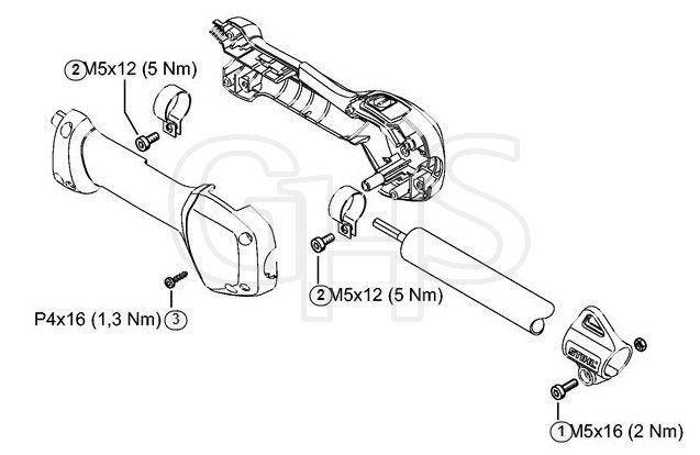 Genuine Stihl KM111 R / P - Tightening torques