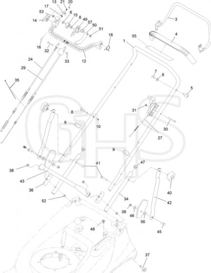 Hayter Harrier 48 Pro Autodrive FS - 479B (405000000 - 405999999) - Handlebar - Controls