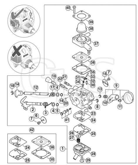 Genuine Stihl HT101 / F - Carburetor