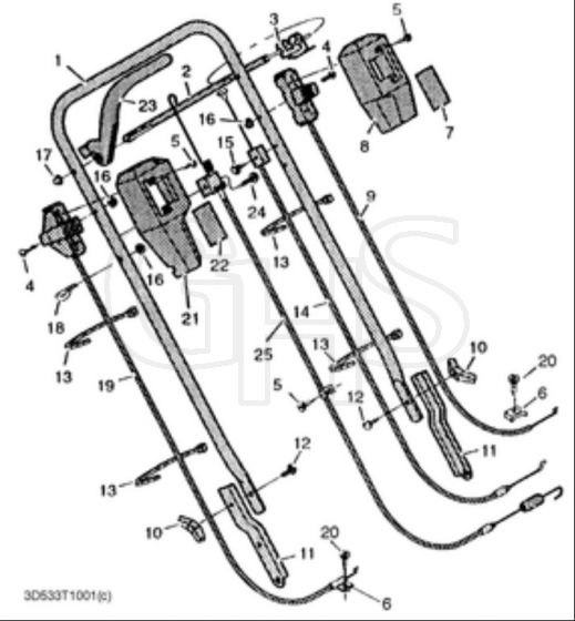 Hayter Double 3 AD - 533T (533T001001 - 533T099999) - Upper Mainframe Assembly