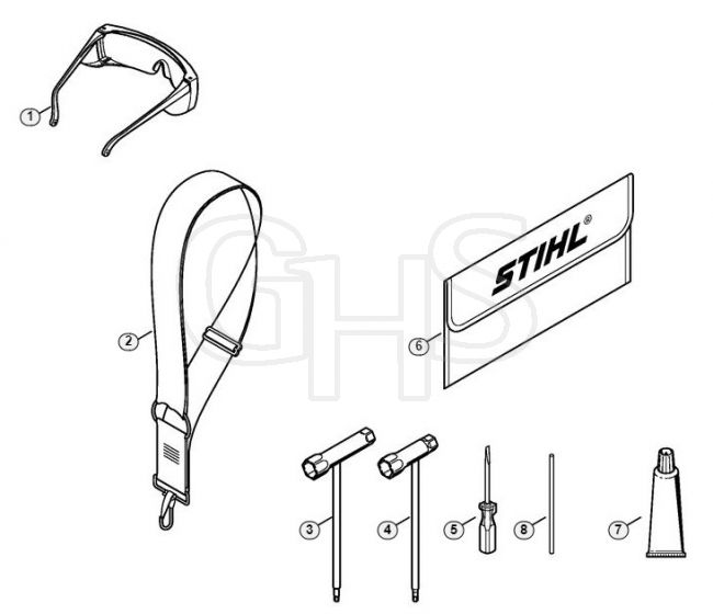 Genuine Stihl FS46 C-E Z / AD - Tools, Extras