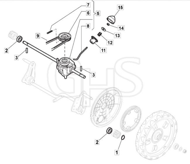 MLFW 5360 TRBQ - 2011 - 299536823/MFR - Mountfield Rotary Mower Transmission Diagram
