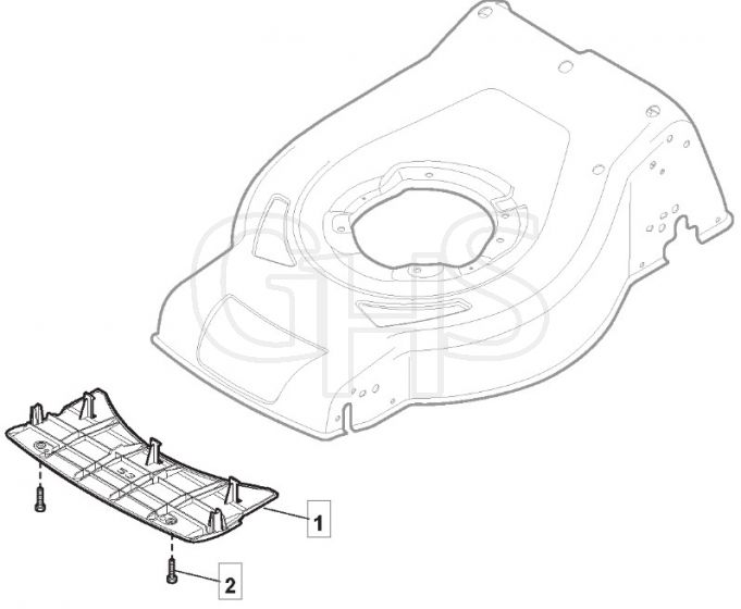 S46 PD Li - 2016 - 295486003/M16 - Mountfield Rotary Mower Mask Diagram