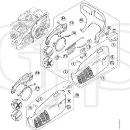 barra guida per motosega Stihl MS 194 193 150 MSA 120 140